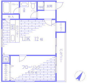 東京都北区滝野川６丁目 賃貸マンション 1LDK