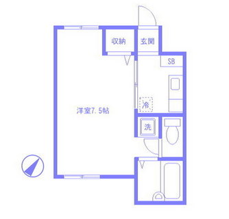 東京都北区滝野川６丁目 賃貸アパート 1K