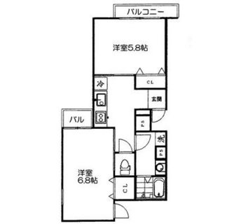 東京都豊島区西巣鴨２丁目 賃貸マンション 2K