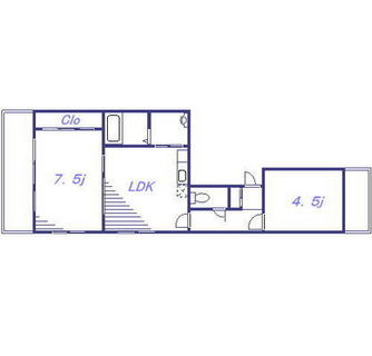 東京都北区滝野川６丁目 賃貸マンション 2LDK