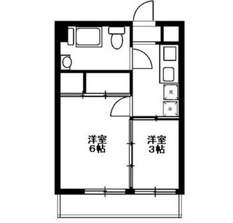 東京都北区滝野川６丁目 賃貸マンション 2K