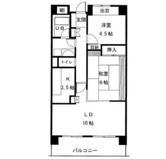 東京都北区滝野川６丁目 賃貸マンション 2LDK