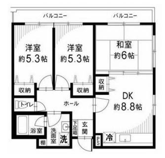 東京都豊島区上池袋４丁目 賃貸マンション 3DK