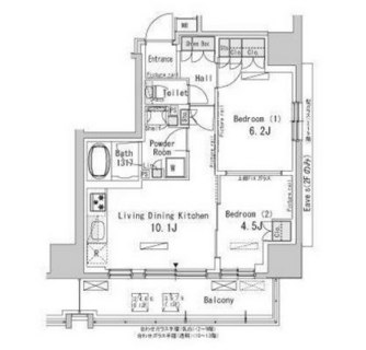 東京都北区滝野川７丁目 賃貸マンション 2LDK