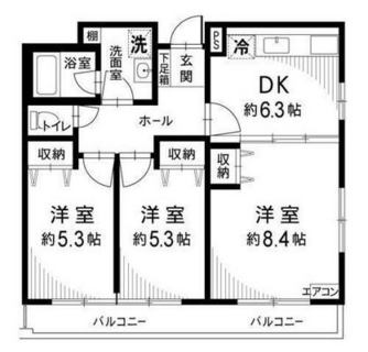 東京都豊島区上池袋４丁目 賃貸マンション 3DK