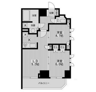 東京都北区滝野川７丁目 賃貸マンション 2LDK