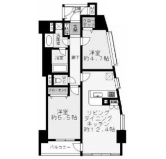 東京都北区滝野川３丁目 賃貸マンション 2LDK