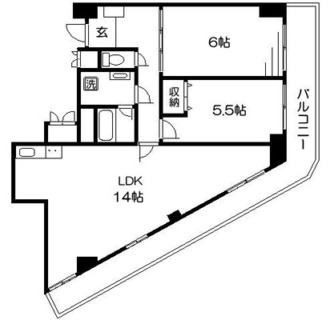 東京都北区滝野川３丁目 賃貸マンション 2LDK