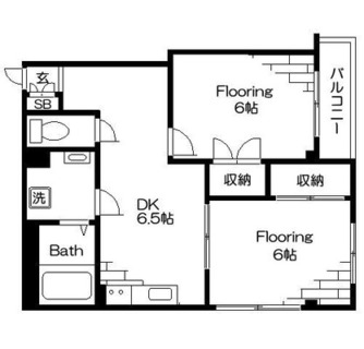 東京都北区滝野川６丁目 賃貸マンション 2DK