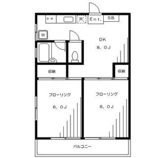 東京都北区滝野川７丁目 賃貸マンション 2DK