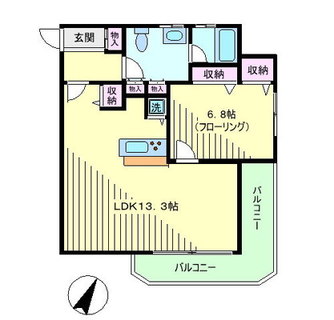 東京都北区滝野川６丁目 賃貸マンション 1LDK