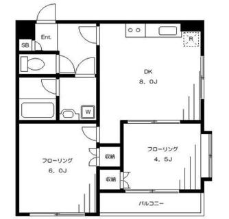 東京都北区滝野川３丁目 賃貸マンション 2DK