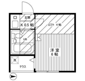 東京都北区滝野川１丁目 賃貸アパート 1K