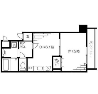 東京都北区滝野川７丁目 賃貸マンション 1DK