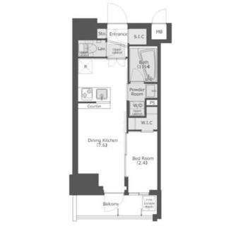 東京都北区滝野川７丁目 賃貸マンション 1DK