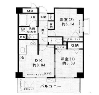 東京都北区滝野川１丁目 賃貸マンション 2DK