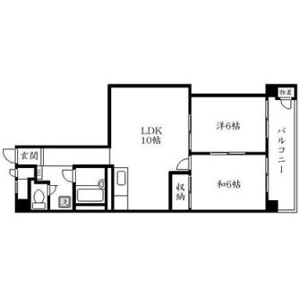 東京都北区滝野川２丁目 賃貸マンション 2LDK