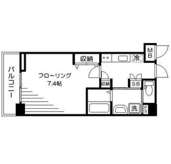 東京都北区滝野川７丁目 賃貸マンション 1K