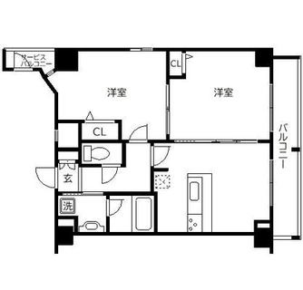 東京都北区滝野川５丁目 賃貸マンション 2LDK