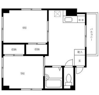 東京都北区滝野川６丁目 賃貸マンション 2DK