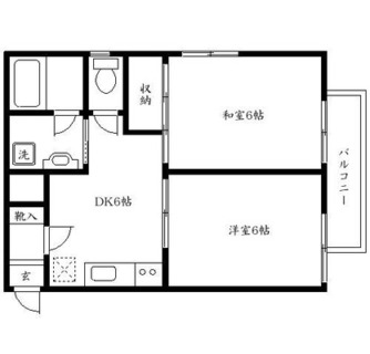 東京都北区滝野川５丁目 賃貸マンション 2DK