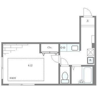 東京都北区滝野川１丁目 賃貸アパート 1K