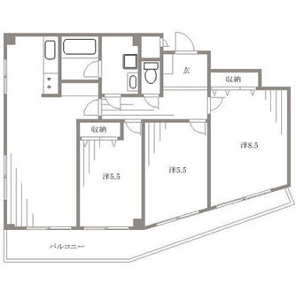 東京都北区滝野川３丁目 賃貸マンション 3LDK